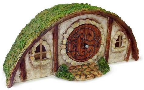 Miniature Hobbit House Round Roof Fairy Miniature House Etsy Hobbit