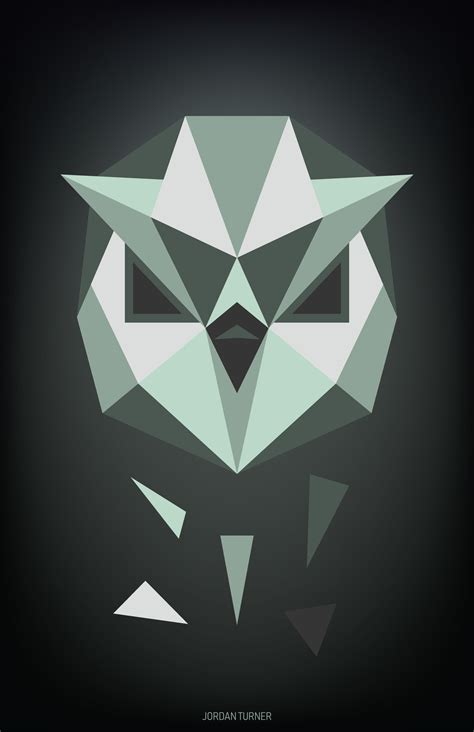 Owl Abstract Polygon Illustration Digital 1584x2448 Px Rart
