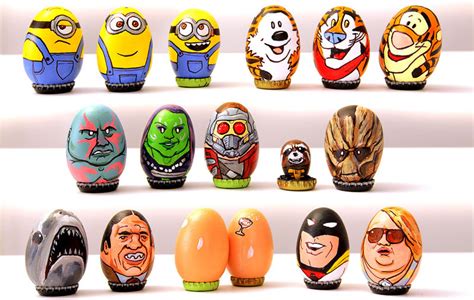 Artist Paints 62 Awesome Egg Characters For Easter Twistedsifter
