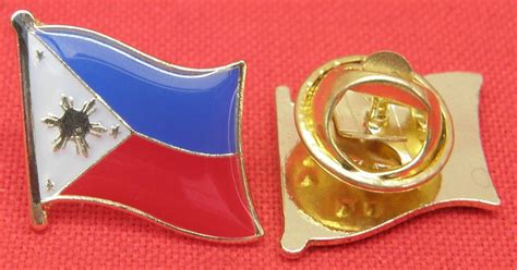 Philippines Filipino Country Flag Lapel Hat Cap Tie Pin Badge Republic Brooch Ebay
