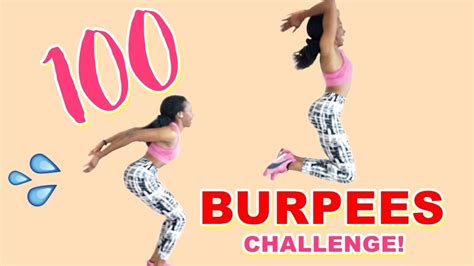 100 Burpees Challenge Lose Body Fat And Tone Your Glutes With This