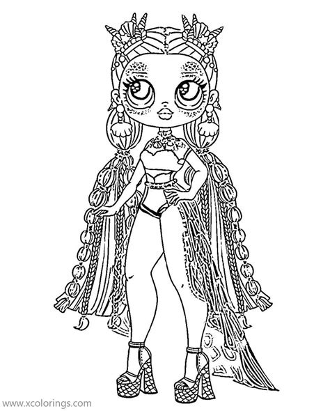 Sea Princess From Lol Omg Doll Coloring Pages