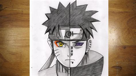 Anime Drawing How To Draw Naruto Uzumaki Pain Akatsuki Youtube
