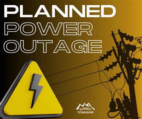 Planned Power Outage Summit Township Erie County Pa
