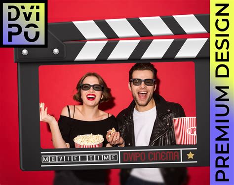 Cinema Movie Night Party Photo Booth Frame Clapperboard Film Etsy