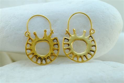 Gold Star Hook Earrings By Aleondarakis • Eternal Elegance