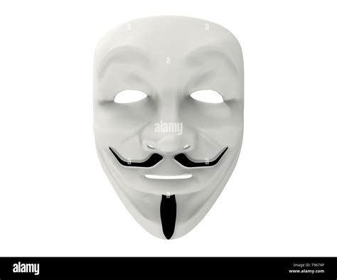 3d Rendering Illustration Of Guy Fawkes Anonymous Mask Stock Photo Alamy