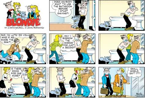 Shaving Cartoons Blondie And Dagwood Blondie Comic Comic Strips
