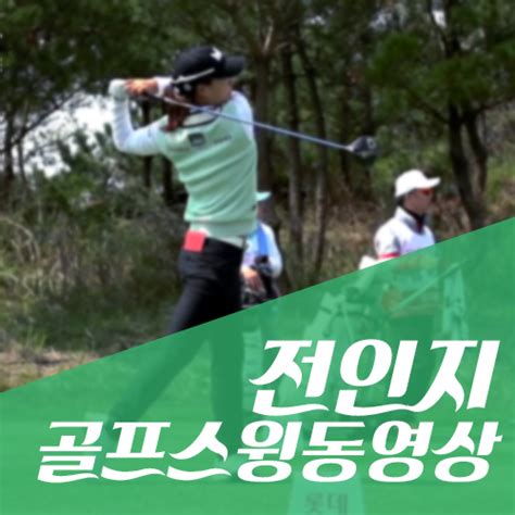 골프스윙동영상 전인지골퍼 드라이버샷 네이버 블로그