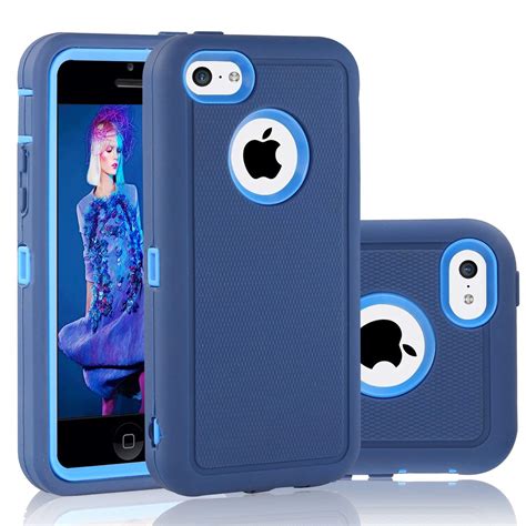 Iphone 5c Case Fogeek Dual Layer Anti Slip 360 Full Body Cover Case Pc