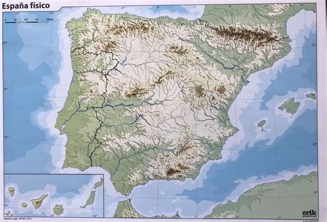 Listado De Juegos Y Mapas Mudos Para Geografia Mapa Fisico De Espana