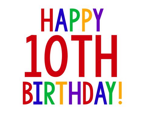 Happy 10th Birthday Boy Wishes Dion Feeney
