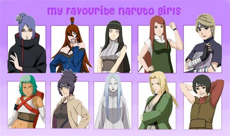 Top 10 Naruto Girls Revised By Shinobiassassin19 On
