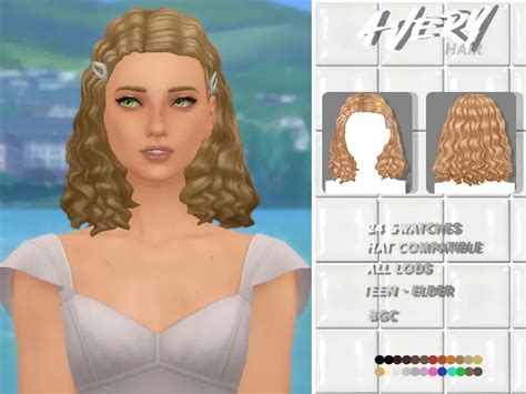 Avery Hair By Sehablasimlish The Sims Resource Sims 4 Hairs