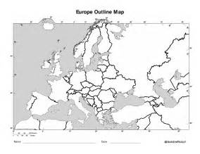 6 Best Images Of Europe Physical Outline Maps Printable