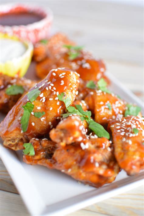 Sweet And Spicy Asian Style Chicken Wingscooking And Beer