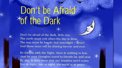 Dont Be Afraid Of The Dark Class 4 English Poem Youtube