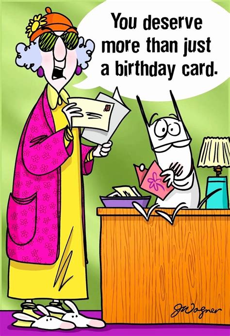 Funny Old Lady Greeting Cards Teenager Birthday Card