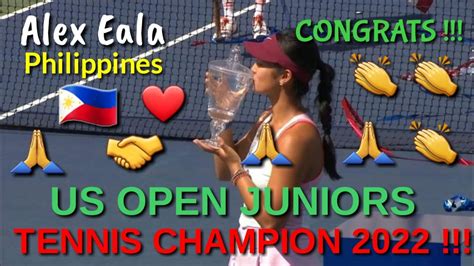 Unang Filipina Na Naging Champion Sa Tennis Major Championship Youtube