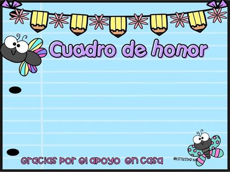 Cuadro De Honor Study Notes Virtual Class Classroom