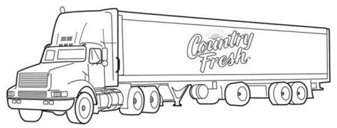 Free 18 Wheeler Coloring Pages
