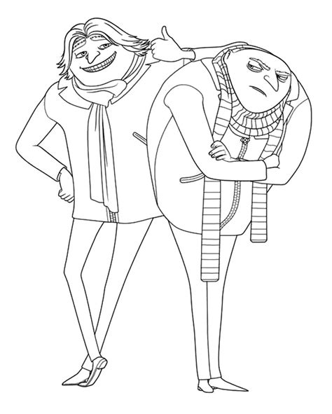 Gru Coloring Pages At Free Printable Colorings Pages