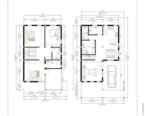 House Plans 7x12m With 4 Bedrooms Plot 8x15 Samhouseplans