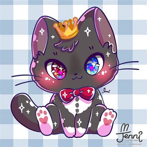 Cutest Art Of Sparkling Kittens From Jennillustrations Youloveit Com