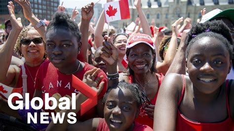 thousands gather on parliament hill to celebrate canada day youtube