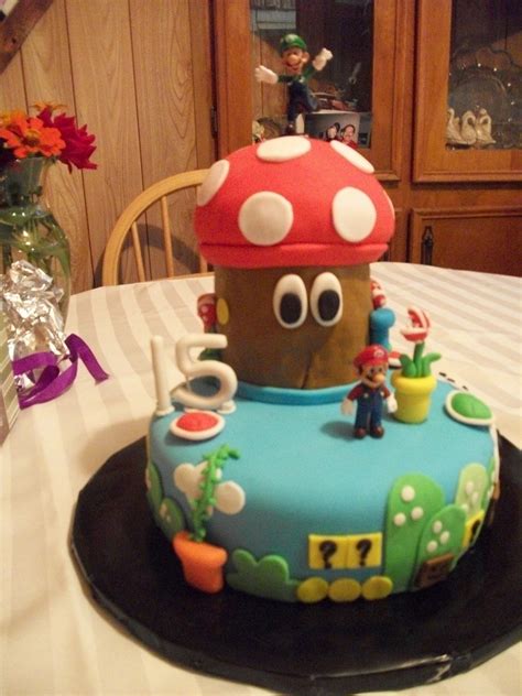Cakes are often associated with princess peach, as she usually bakes one for mario upon her rescue. Super Mario World Cake - CakeCentral.com