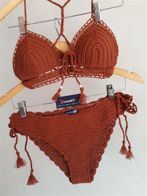 bikini vestido de baño tejido crochet 90 000 en mercado libre