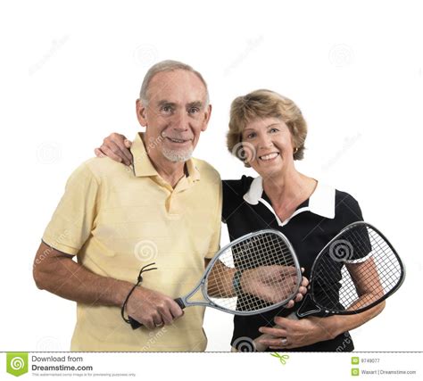 Active Senior Couple Ready For Sport Stock Image Image