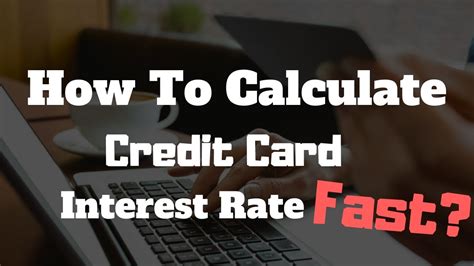 You just need to know the interest rate your card charges, which you can find on your statement, and how much you can afford to pay back each month. How to calculate credit card interest rate FAST? - YouTube