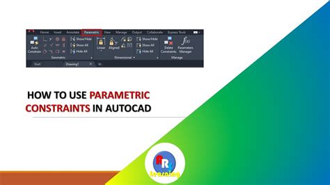 How To Use Parametric Constraints In Autocad Autocad Parametric