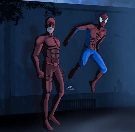 Spider Man And Daredevil By Abhi004 On Deviantart