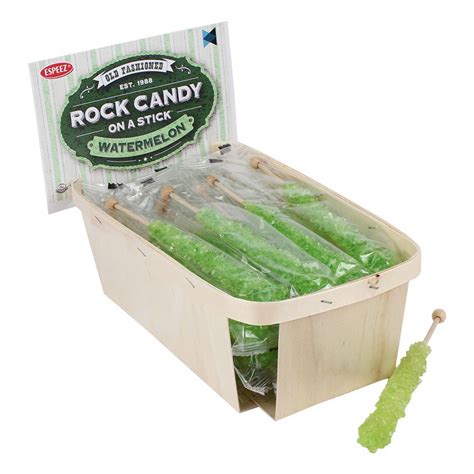 Extra Large Rock Candy Sticks 18 Light Green Rock Candy Sticks