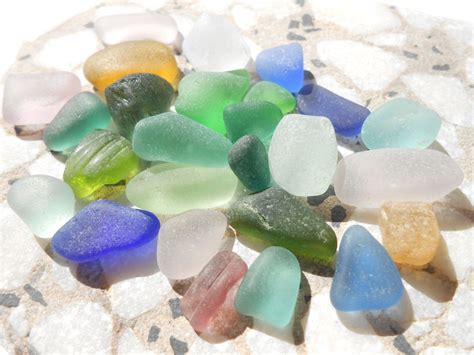 Sea Glass Colors Lot Beach Glass Assortment Greek Sea Glass Supply By Beniciaseaglass On Etsy