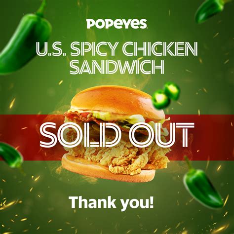 Popeyes New Us Spicy Chicken Sandwich Sold Out During Initial Ph