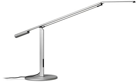 The lamp has a streamlined counterweight design that balances the body of the lamp on a slight stand and weighted base while the led head tilts and maintain its angle until you change it. Gen 3 Equo Daylight LED Desk Lamp Silver with Touch Dimmer ...