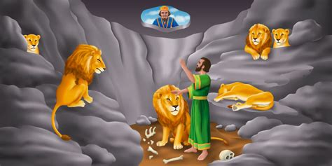 Daniel In The Lions Den A Bible Story Mural Jesus Is Lord A