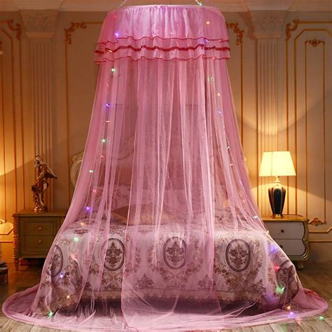 Girl Princess Canopy Mosquito Net Bed Mesh Lace Solid Hanging Netting