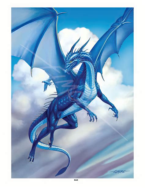 Blue Japanese Dragon