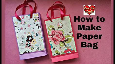 How To Make Paper Bag Diy Paper T Bag Youtube