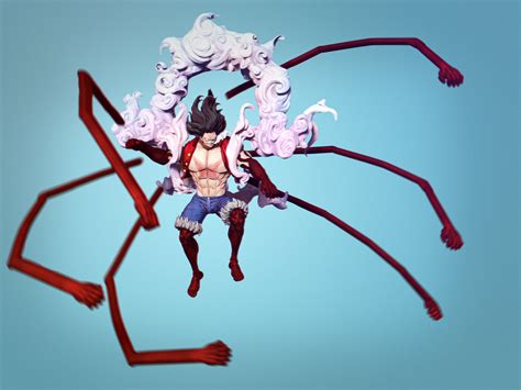 Luffy Gear 4 Snake Man Cgtrader