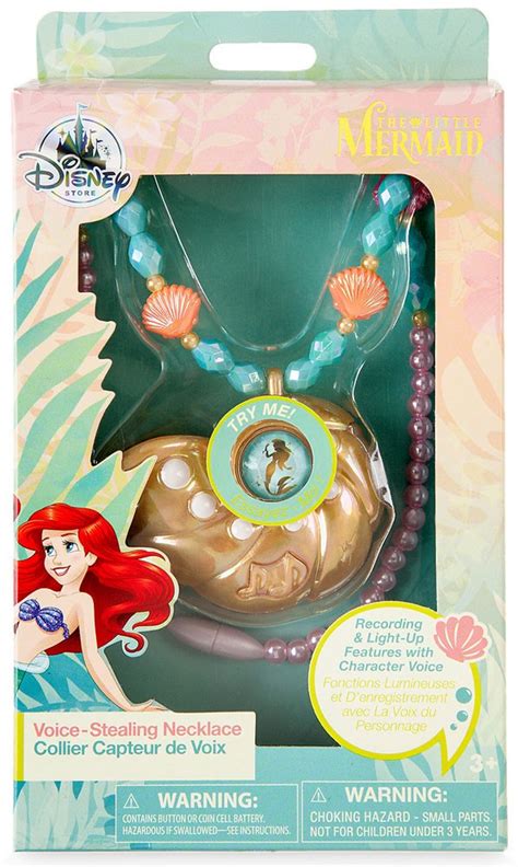 disney princess the little mermaid ariel voice stealing necklace exclusive dress up toy toywiz