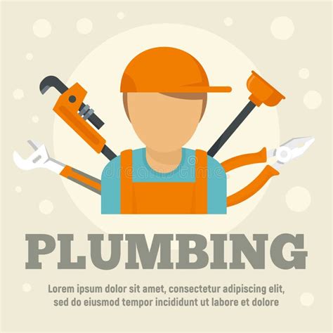 Plumbing Concept Set Stock Vector Illustration Of Plumbing 59191809