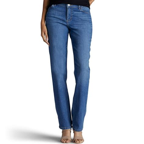 Lee Womens Lee Relaxed Fit Straight Leg Jeans Meridian