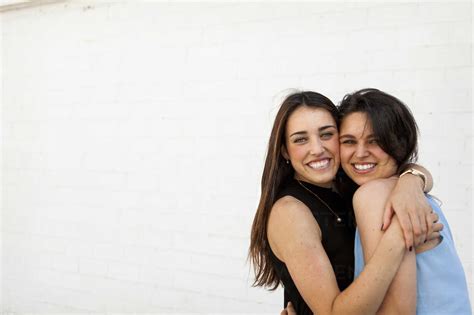 Two Friends Hugging Each Other
