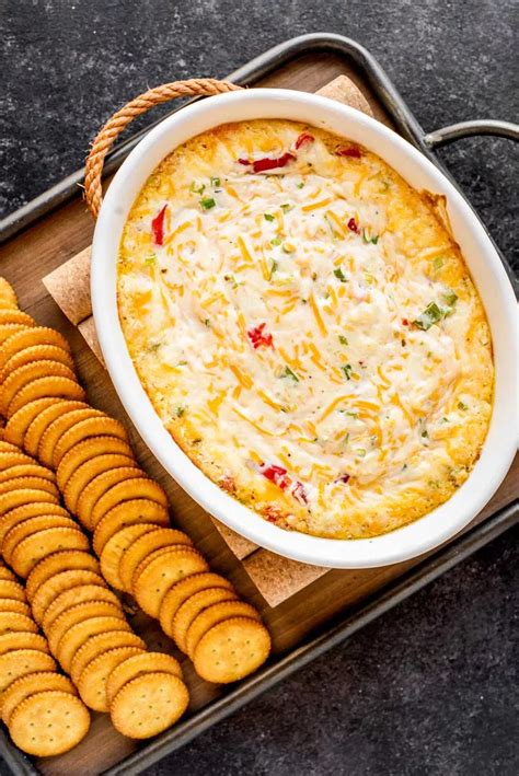 Hot Pimento Cheese Dip A Melted Blend Of Savory Cheeses A Few Spices