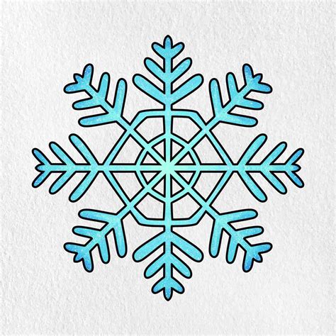 How To Draw A Snowflake Helloartsy
